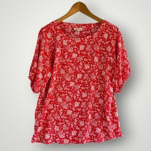 🎉5 for $45 🎉 Loft Top Blouse Shirt Size S Red